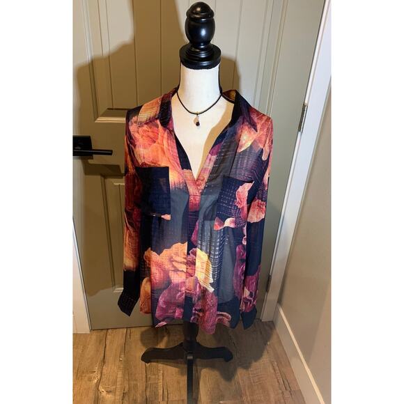 Robert Rodiguez floral blouse NWOT - Picture 3 of 10